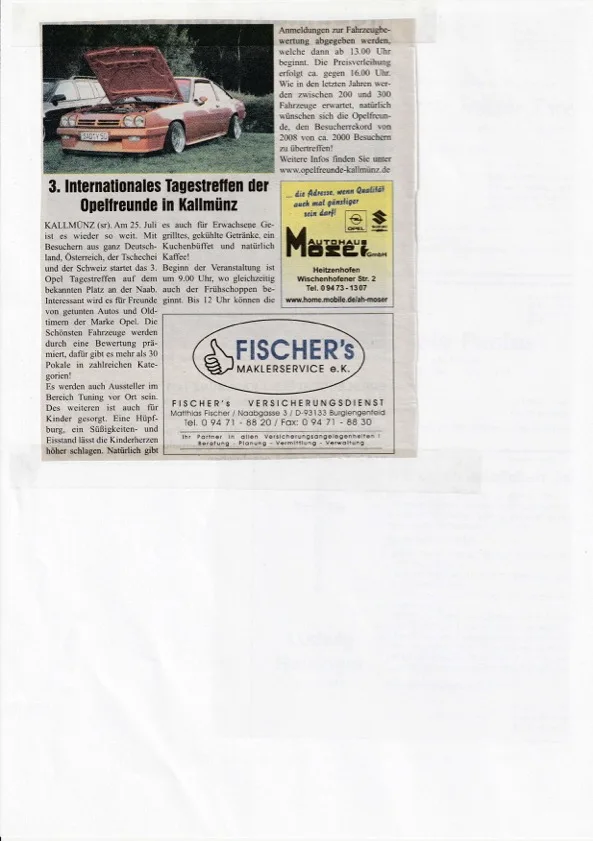 Zeitungsartikel 3 – Presseausschnitt